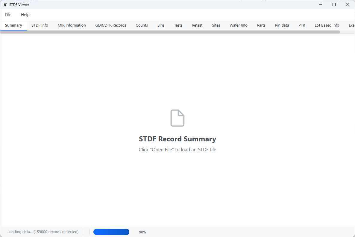 File loading progress indicator